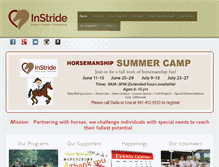 Tablet Screenshot of instridetherapy.org